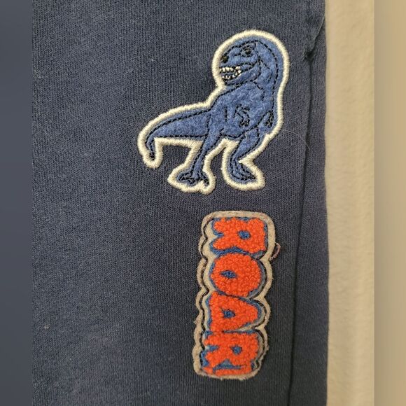 3 for $10! Size 7 Kids Navy Blue Sweatpants - Picture 2 of 5